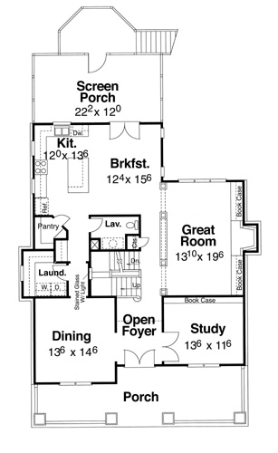 First Floor image of Grant Park House Plan